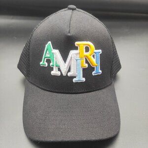 AMIRI Black Unisex Os Baseball Cap With Large Logo